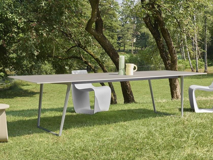 MDF Italia Прямоугольный садовый стол из савойского камня Axy sun-id-1458582 - Вид №1