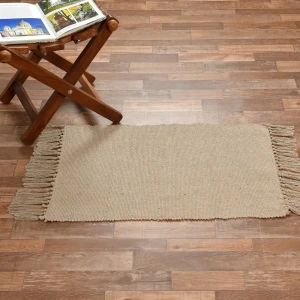 Коврик декоративный хлопок Solid Mat JBT-001-12 50x80 см цвет бежевый 89374303 STLM-2050697