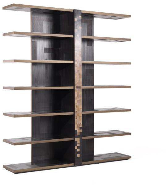 ETRO Home Interiors Открытый отдельно стоящий деревянный книжный шкаф Aleppo E.ale.541.a - Вид №1