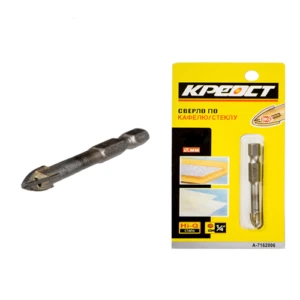 Сверло по стеклу и керамике 4-Грани 5мм 1/4 Креост