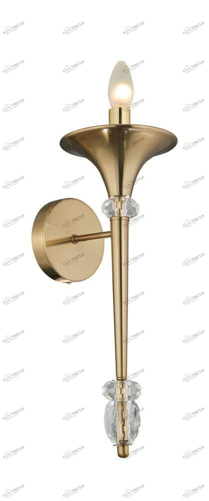 Бра Crystal Lux Miracle AP1 Bronze CRYSTAL LUX ФАКЕЛ 078996 Бронза 