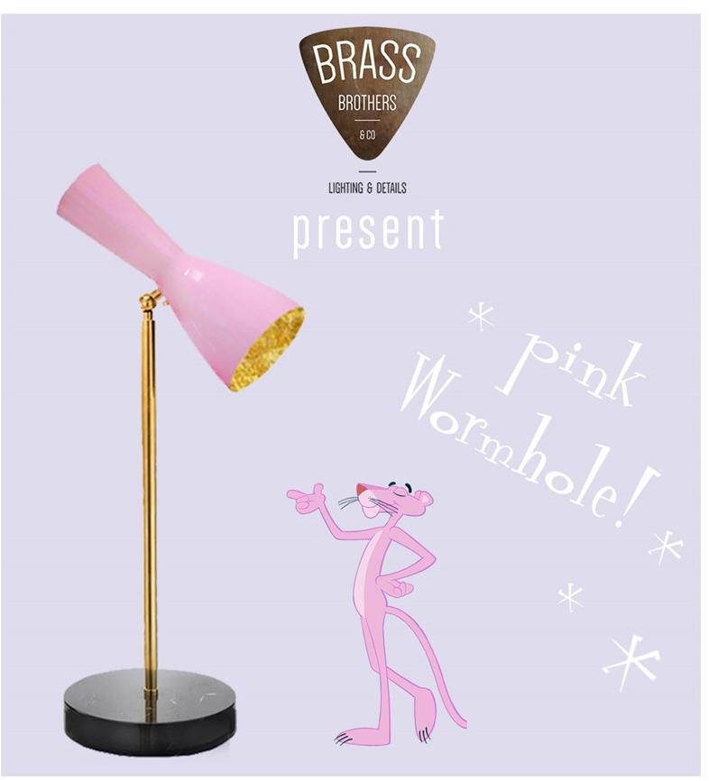 Il Bronzetto Регулируемая настольная лампа из латуни Wormhole Wor04 - Вид №2