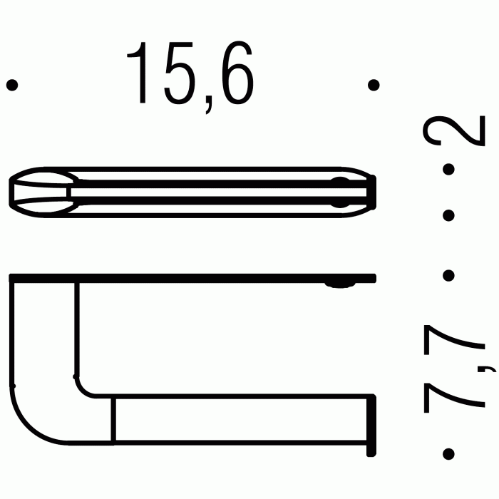 B30080CR B3008 Держатель туалетной бумаги COLOMBO TRENTA Colombo Design - Вид №1