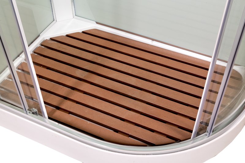 L 801 стандартная BLACK Душевая кабина DETO Серия L А102 L LED с кнопкой и гидромассажем - Вид №6