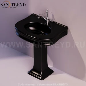 LA03NERO Пьедестал для раковины квадратная Simas Lante