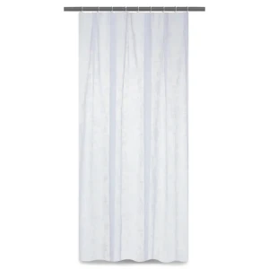 Тюль на ленте «Цветы» 250х260 см вуаль цвет белый