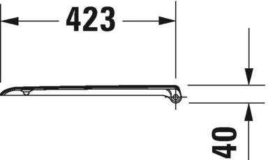 0067390099 Крышка сиденье для унитаза Duravit D-Code - Вид №3