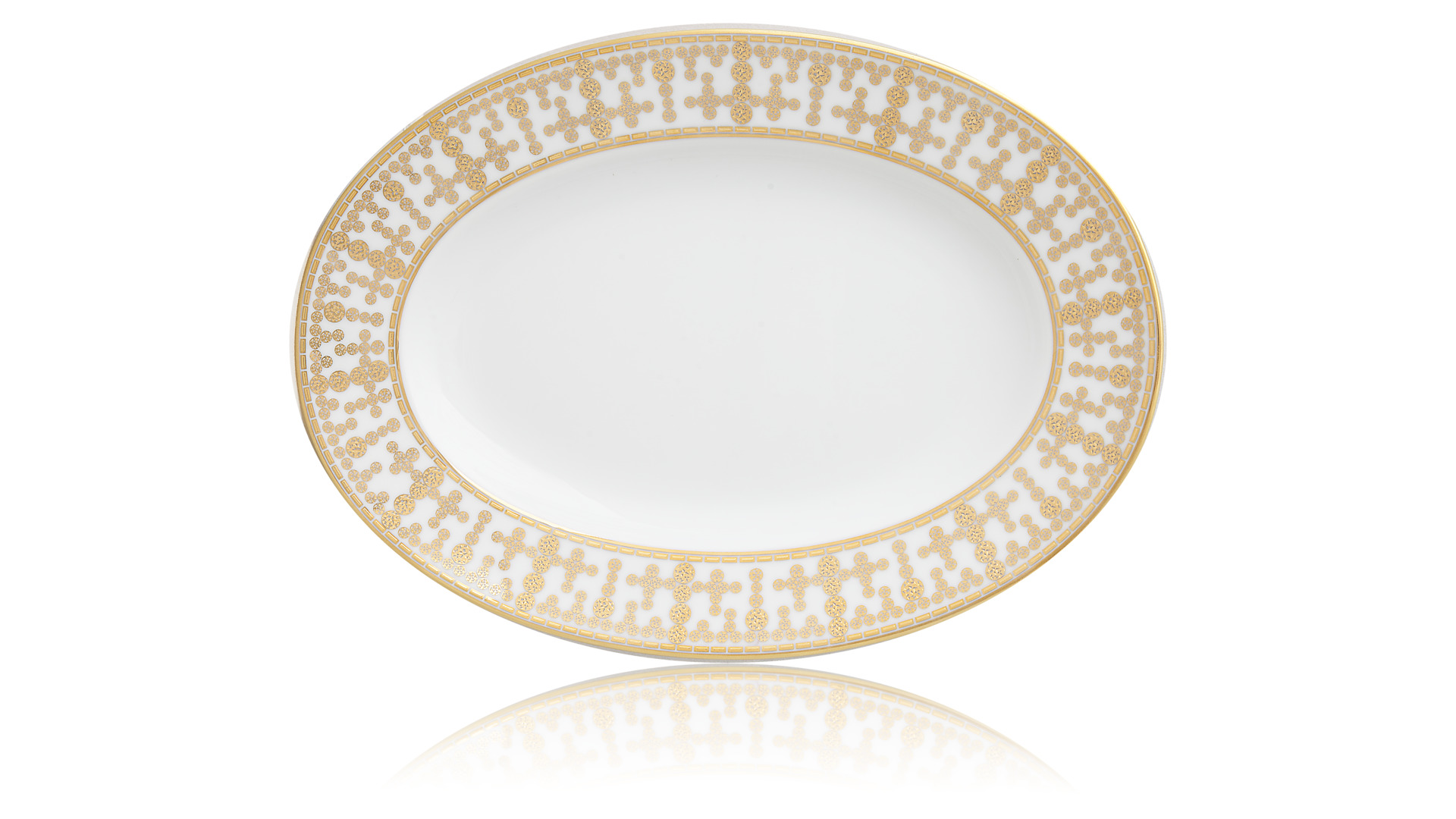 10615817 Haviland Сервиз столовый 6/34 "Тиара" (белый, золотой декор) Фарфор  - Вид №10