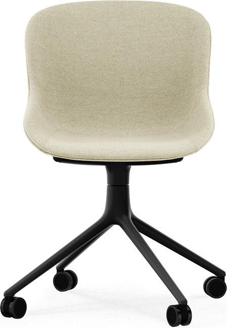 604587 Chair Swivel 4W Full Upholstery Black Aluminium / Main Line Flax Normann Копенгаген Normann Copenhagen Hyg  - Вид №1