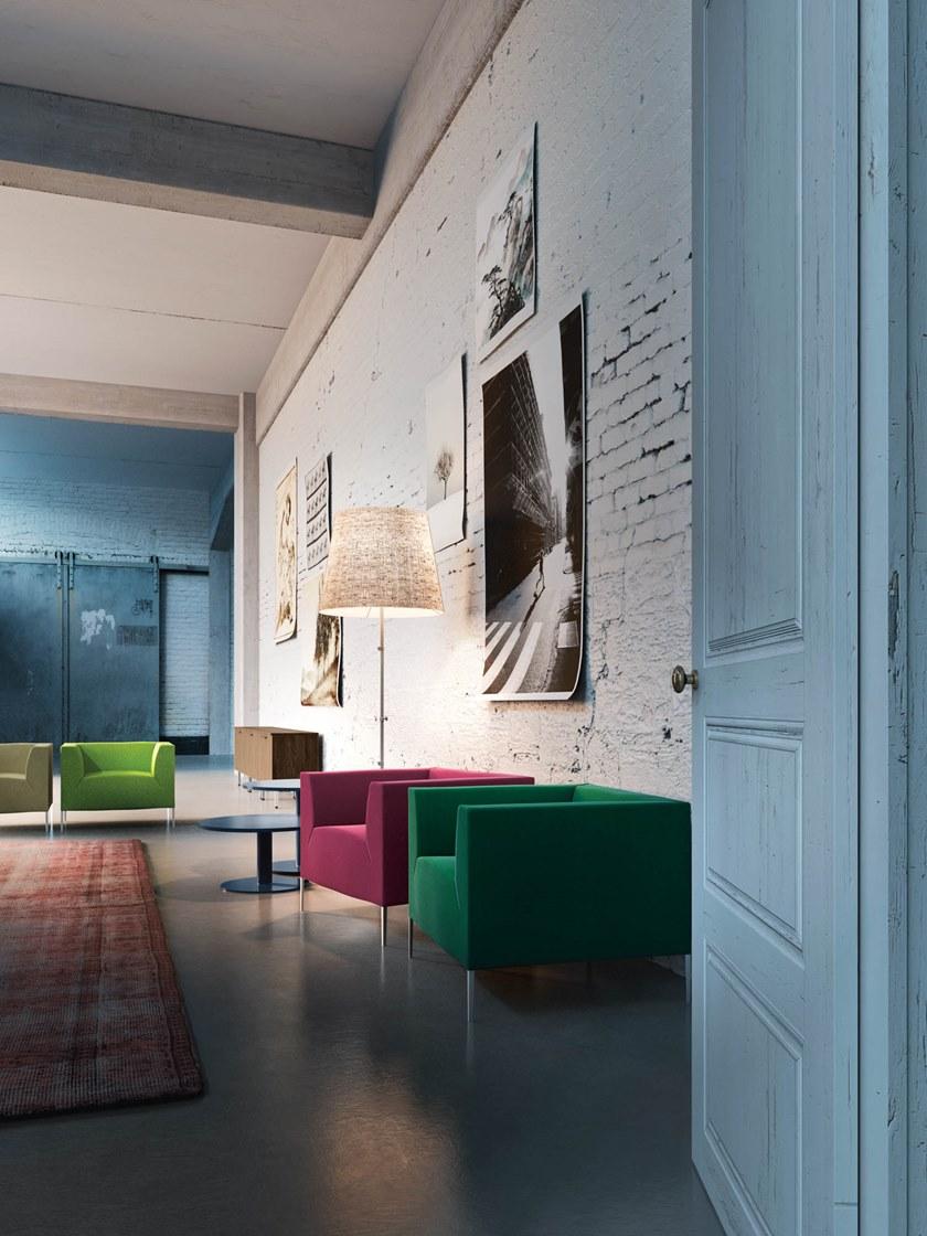 Sinetica Кресло с обивкой из ткани с подлокотниками Allure sun-id-1476267 - Вид №3