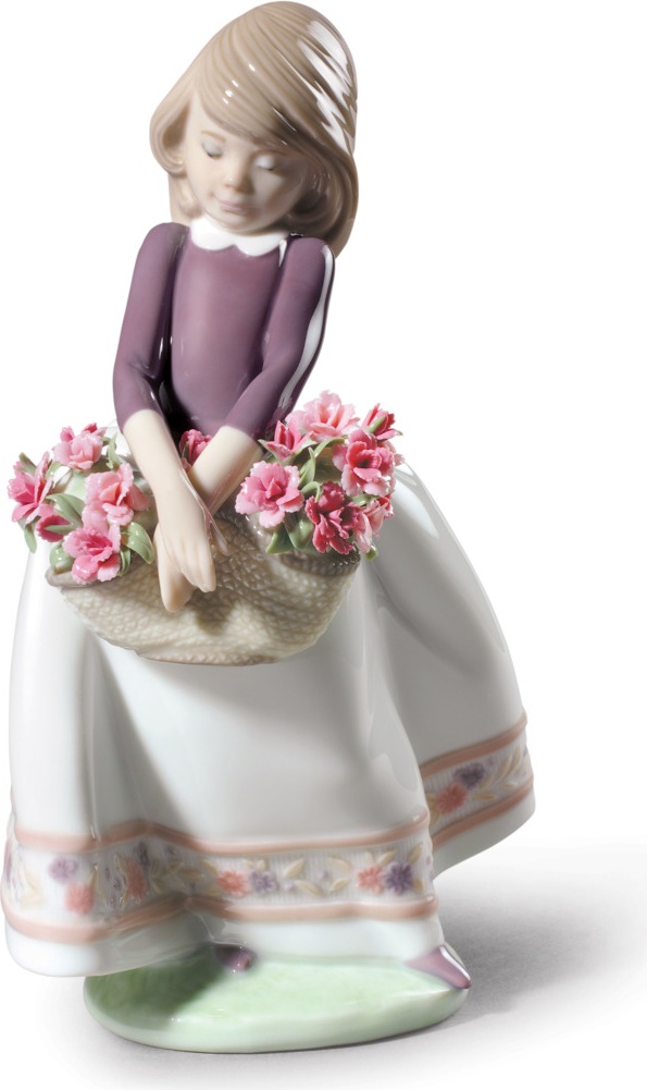10669075 LLADRO Фигурка Lladro "Майские цветы (специальное издание)" 7х17см Фарфор Lladró 