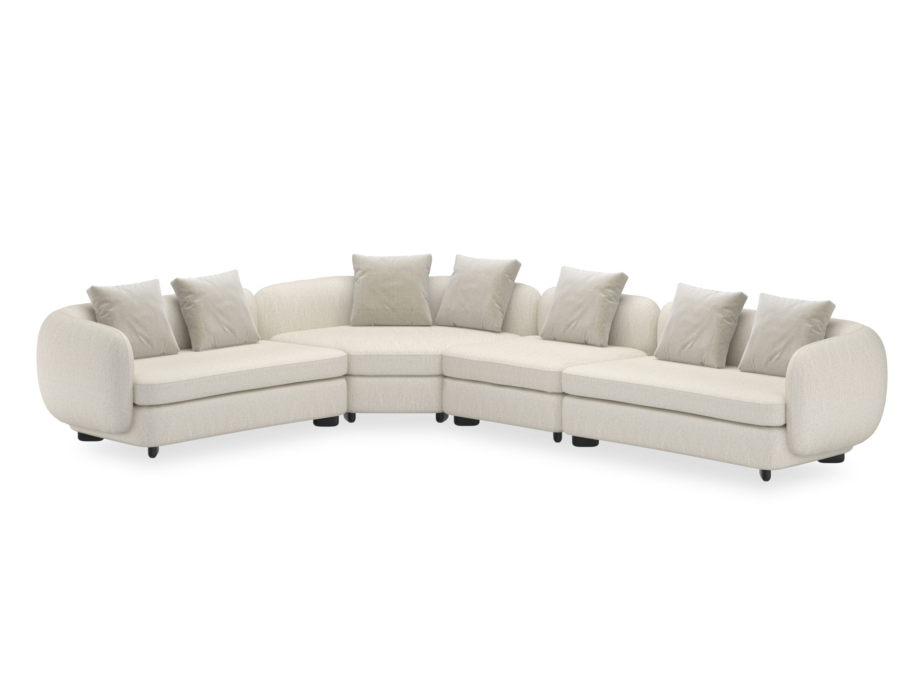 5-местный угловой тканевый модульный диван Caracole Lumi ARCH-00055771 - Вид №1