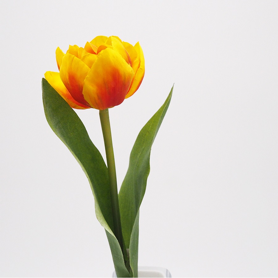 Красно-желтые искусственные 3 цветка тюльпана 36 см Mr Plant 262039 - Вид №1