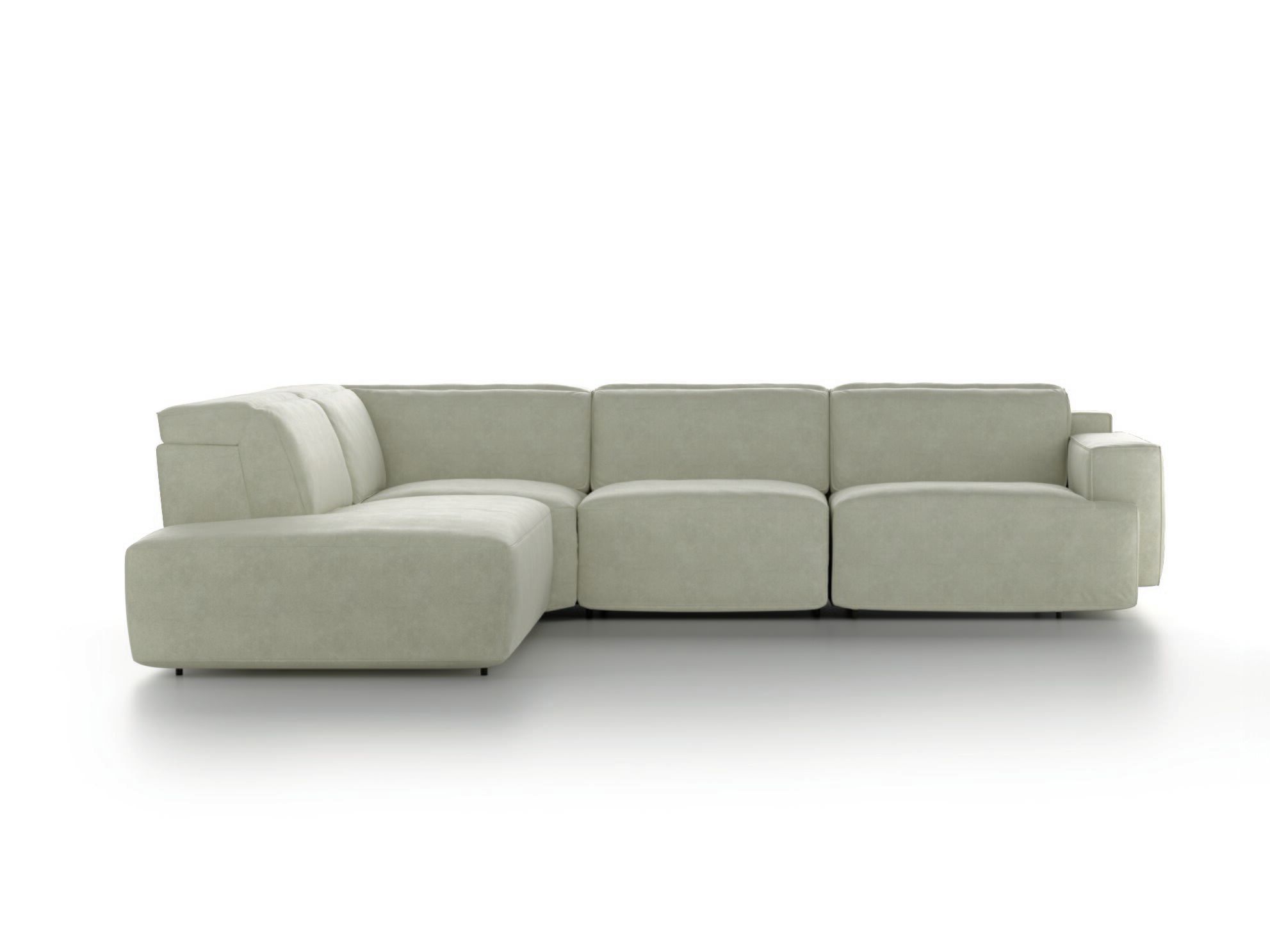 Кожаный угловой диван с откидной спинкой Natuzzi Italia IAGO ARCH-00153082 - Вид №7