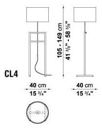 Maxalto Торшер с тканевым абажуром Leukon sun-id-1474429 - Вид №5