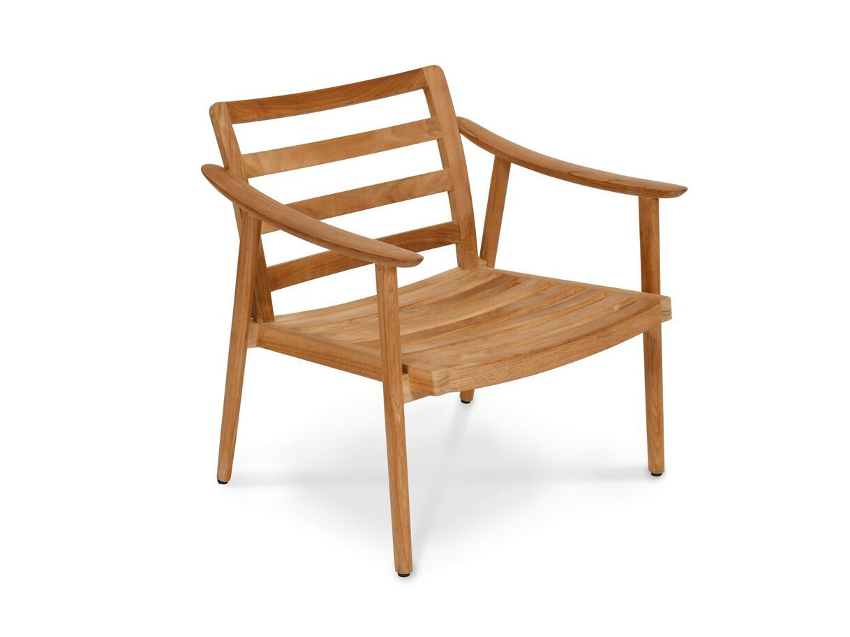 Садовое кресло из тикового дерева с подлокотниками FISCHER MÖBEL Keno ARCH-00042327