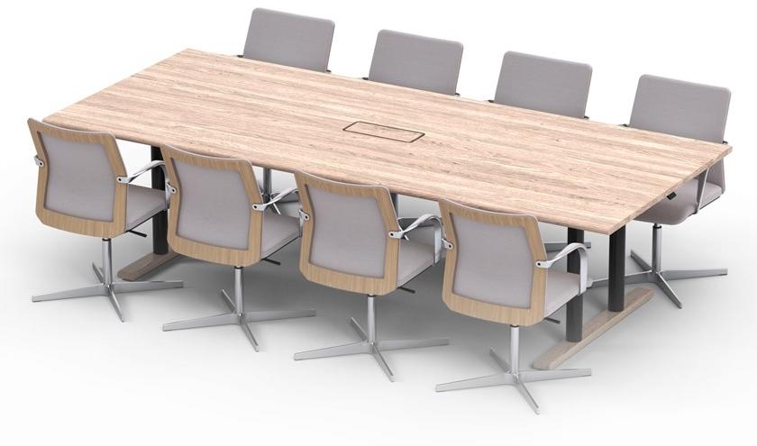 Howe Прямоугольный деревянный стол для совещаний с регулируемой высотой Mn table series sun-id-1442815 - Вид №4