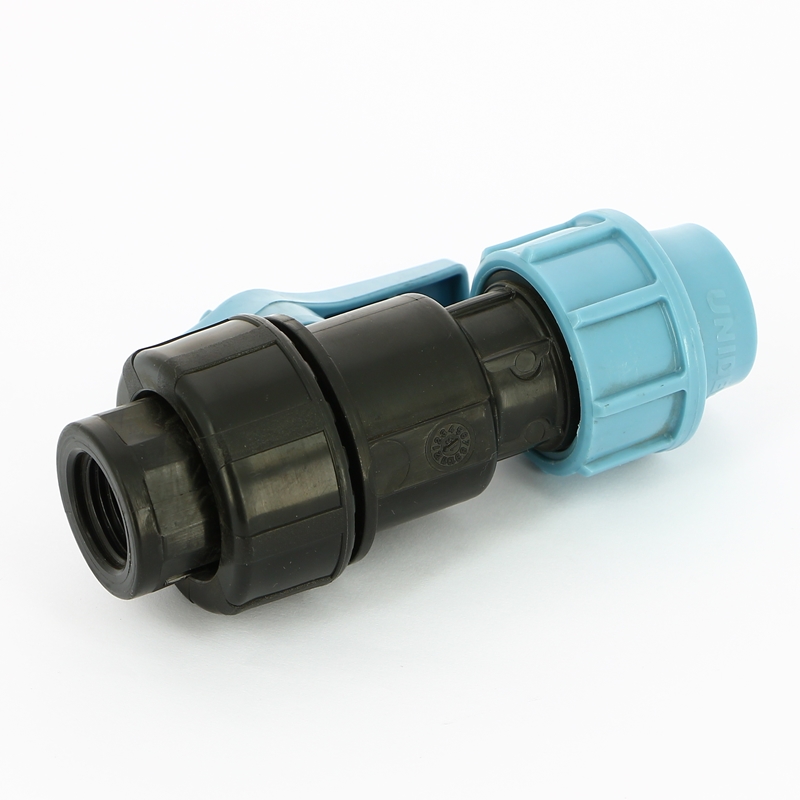 Кран шаровый компрессионный Unidelta 20x1/2" для труб ПНД полипропилен PP-B 1071020002001 - Вид №2