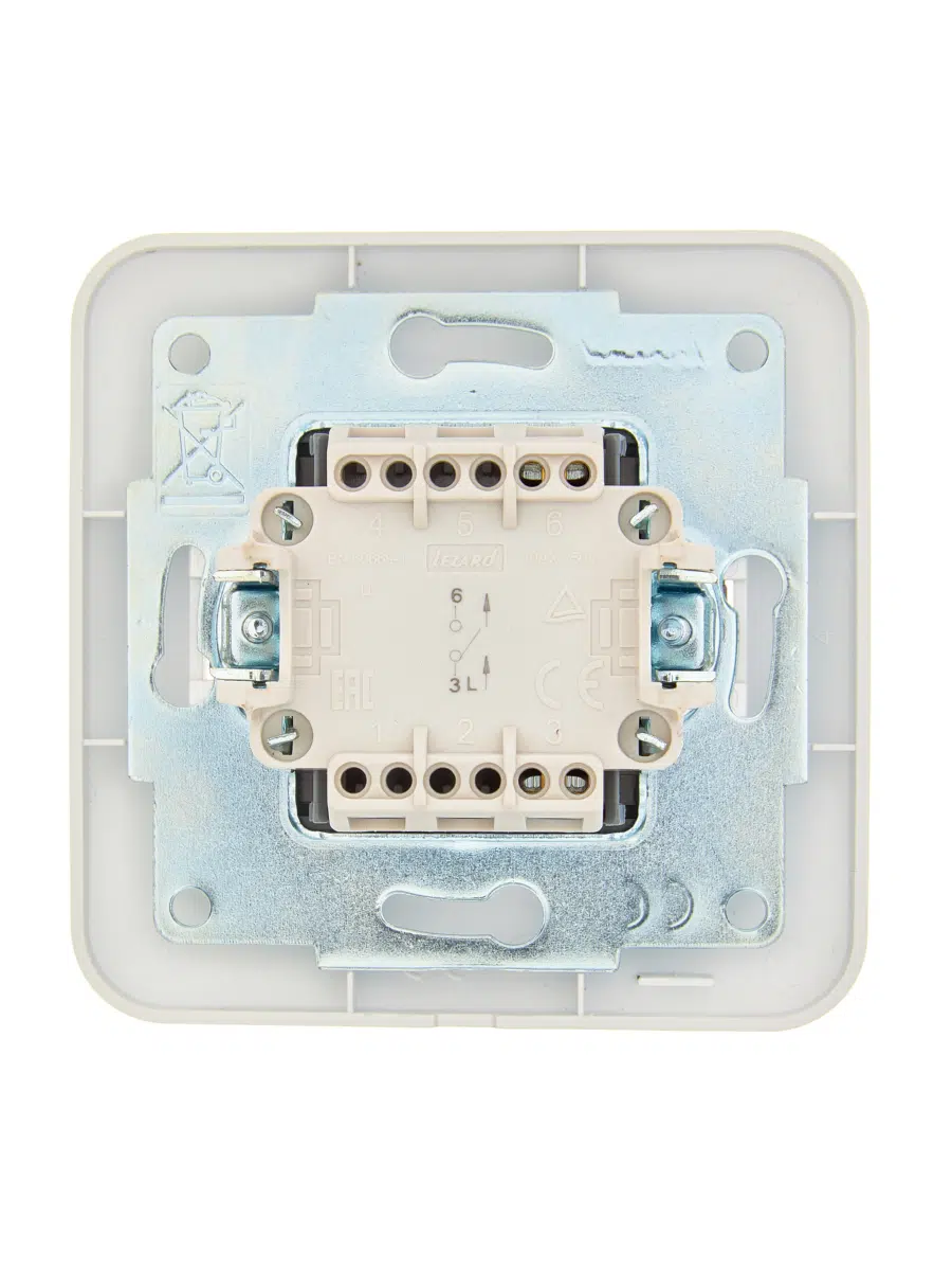 ASTI Выключатель жемчужно-белый перламутр LEZARD 7081-3030-100 - Вид №2