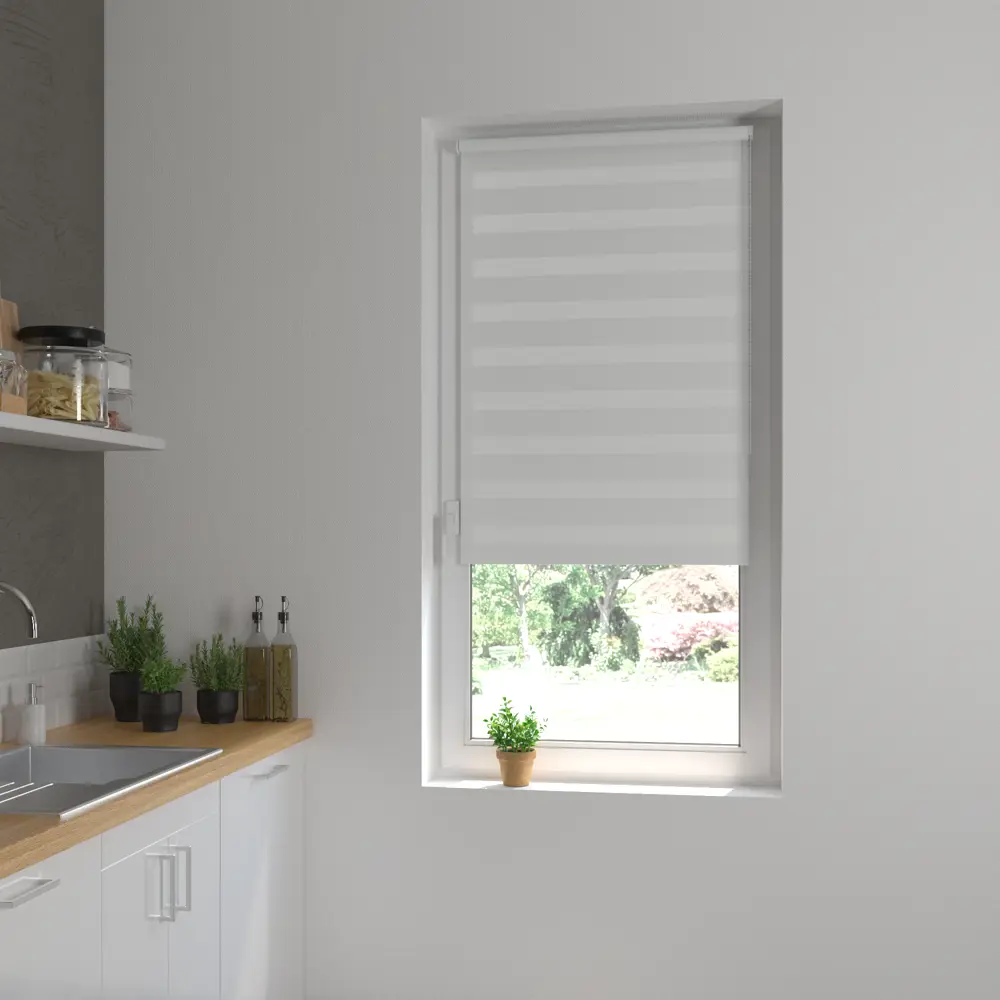 Штора рулонная день-ночь Inspire Peter 60x160 см светло-серая Granit 5 82691059 STLM-2151029 - Вид №11