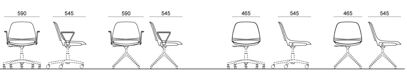 Вращающееся офисное кресло из полипропилена Diemmebi ARCH-00119638 - Вид №5