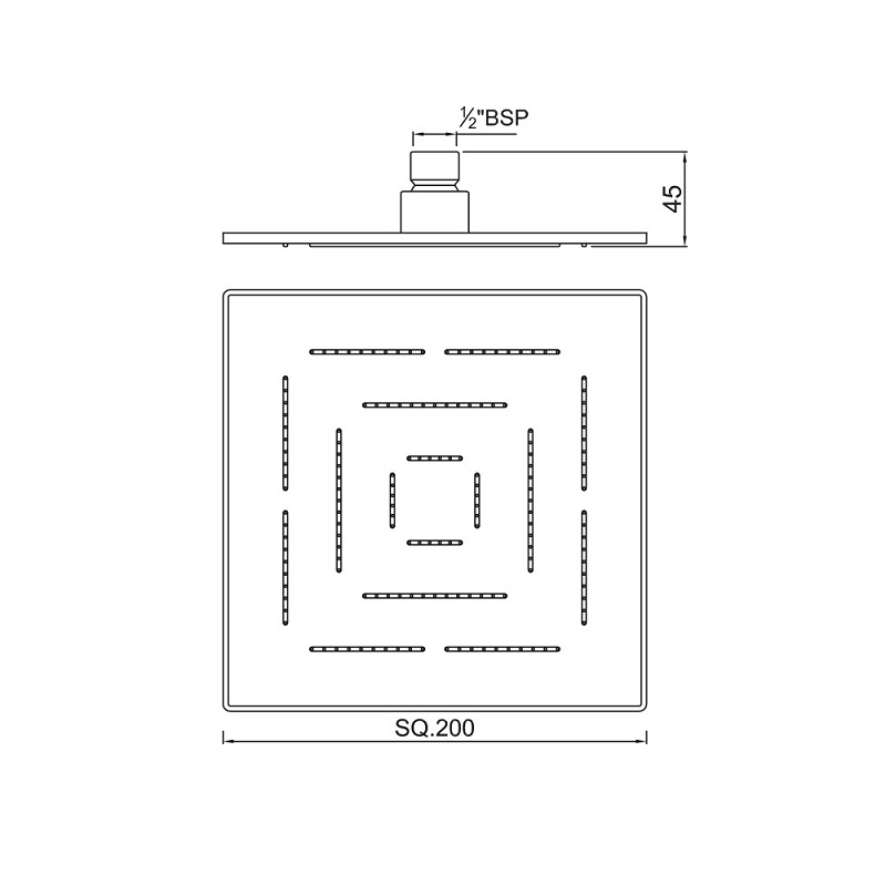 OHS-CHR-1619 Верхний душ Jaquar Maze Santreyd - Вид №1