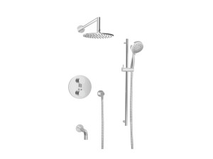 Встраиваемый термостатический набор для ванны с ручным душем