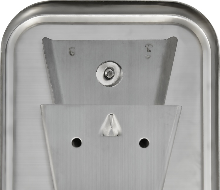 1402.096 Дозатор для жидкого мыла из нерж стали матовый антивандальный 8608m PUFF  - Вид №3