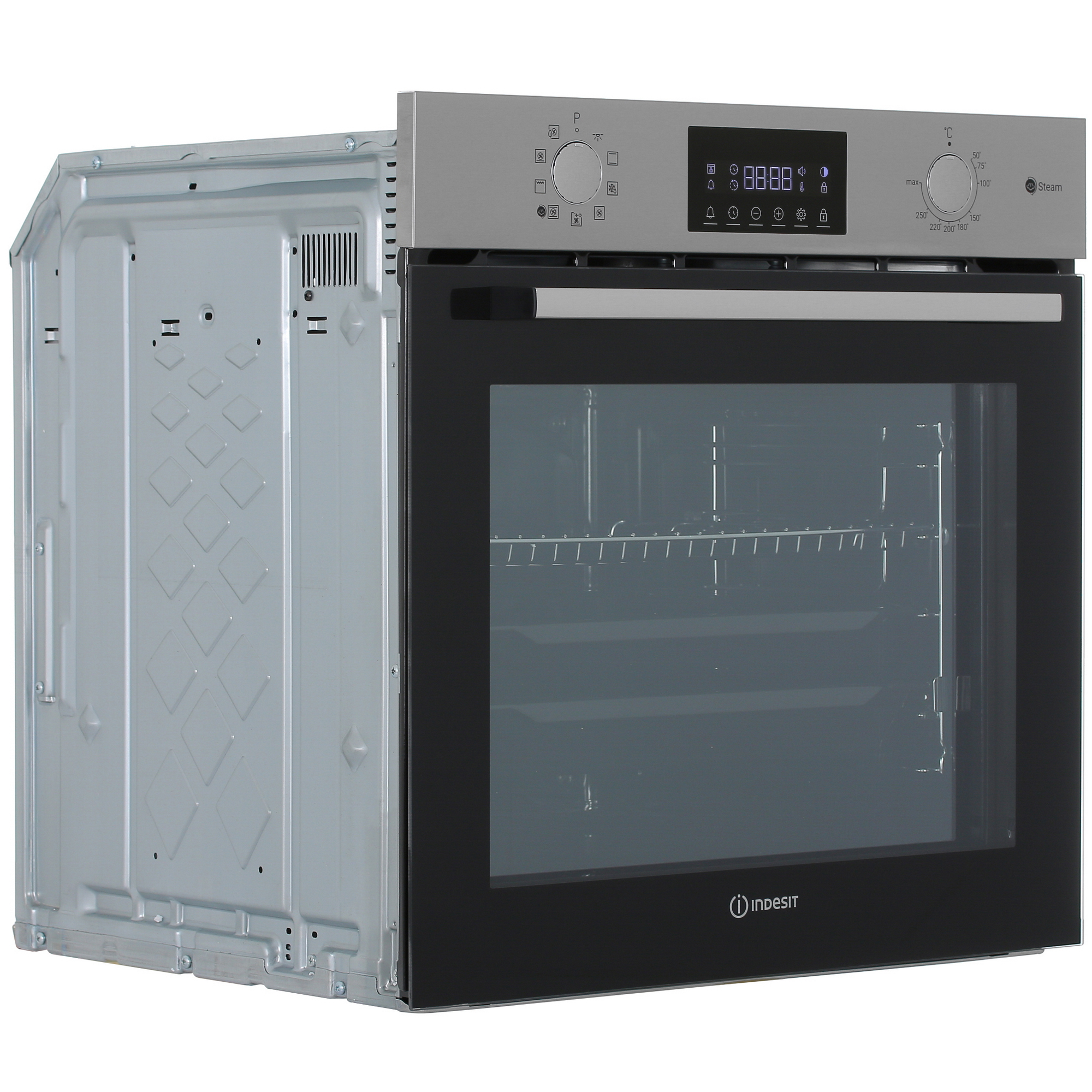 9100985 Электрический духовой шкаф Indesit IFSE 3841 J IX серебристый STDN-0128400 - Вид №1