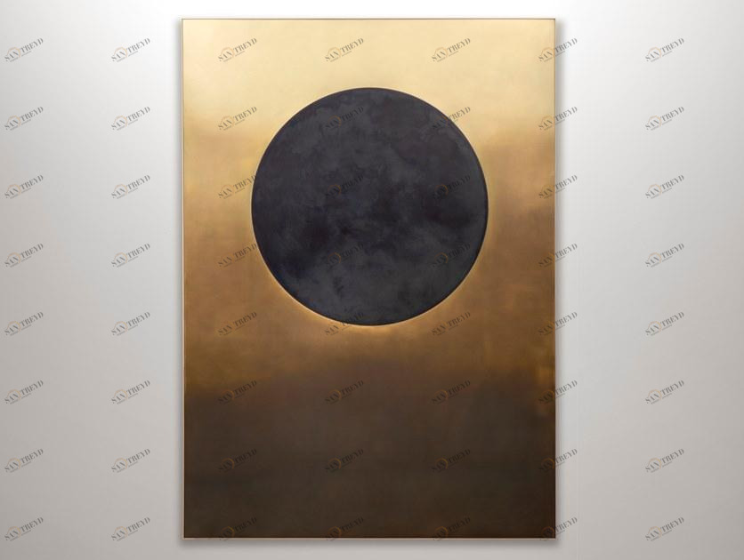 DE CASTELLI Декоративная панель из латуни и черного листового металла Deframe sun-id-1511392