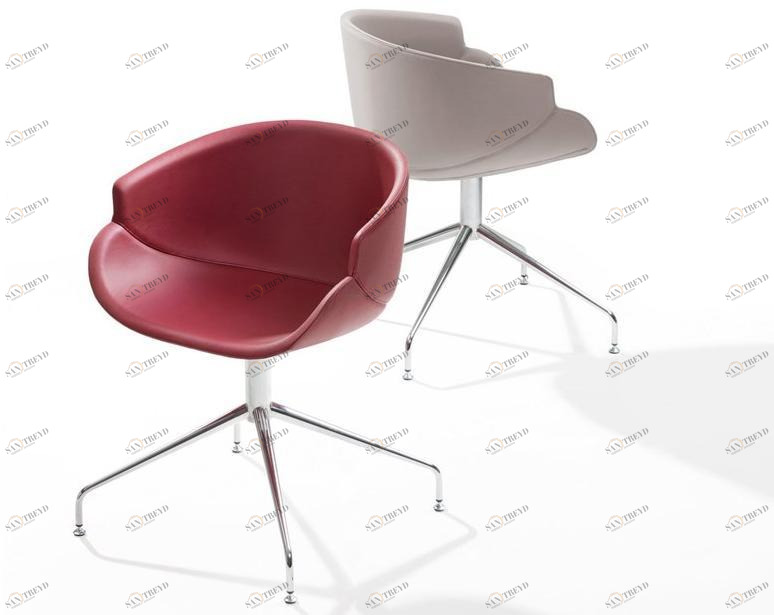 B-LINE Стул на козелке из ткани с подлокотниками sun-id-1457329