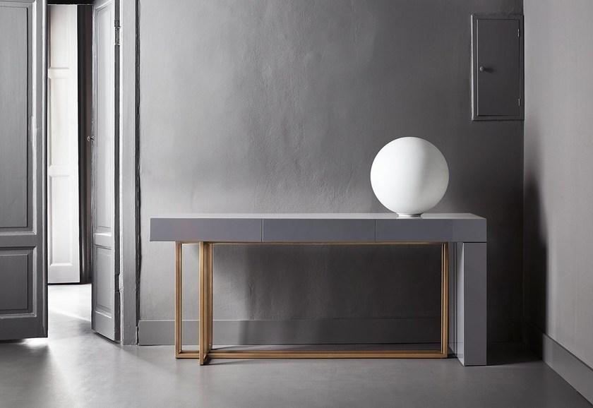 Meridiani Прямоугольная деревянная консоль с ящиками Edition shine sun-id-1379112 - Вид №2