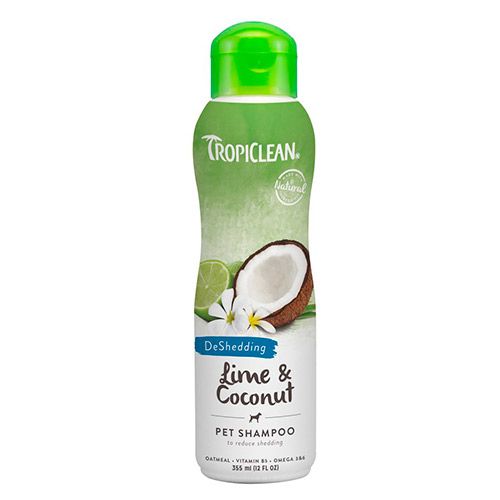 ПР0036709 Шампунь Лайм и кокос от линьки для кошек и собак 355мл TROPICLEAN 