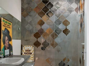 Wall&decò Обои с эффектом стены для ванной Wet system 16