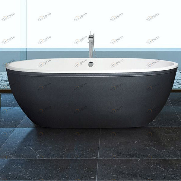 Ванна отдельностоящая Stone One Graine de Cuir Aquamass GRAINEDECUIR