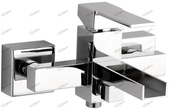 Remer Rubinetterie Смеситель для ванны настенный водопад Qubika cascata Qc05