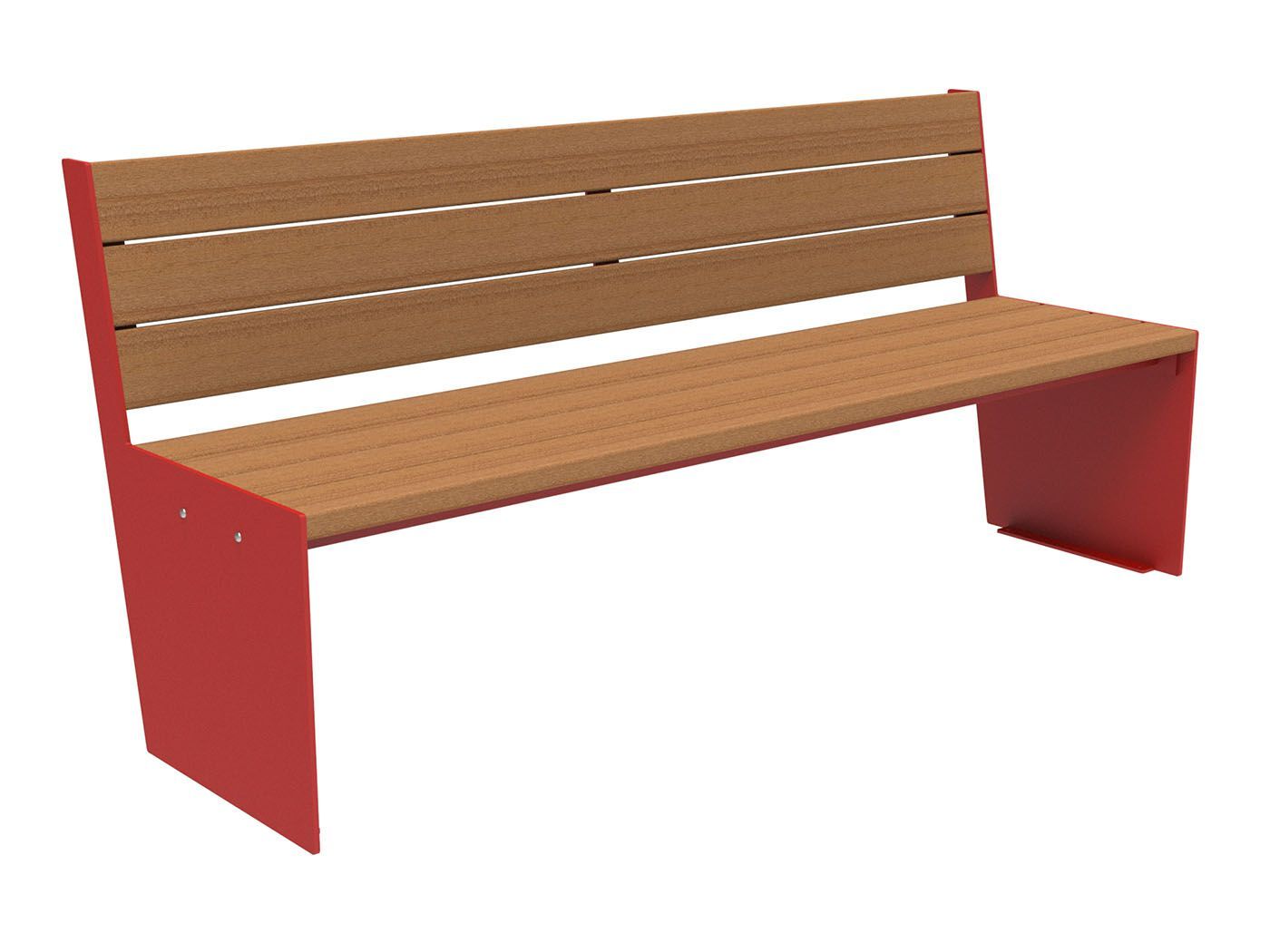 Скамья из окуме со спинкой Lazzari TAUT WOOD ARCH-00118857 - Вид №7