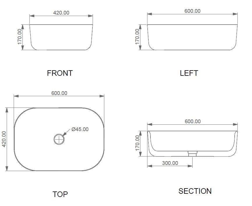 Керамическая прямоугольная столешница GSG Ceramic Design Hit ARCH-00074773 - Вид №4