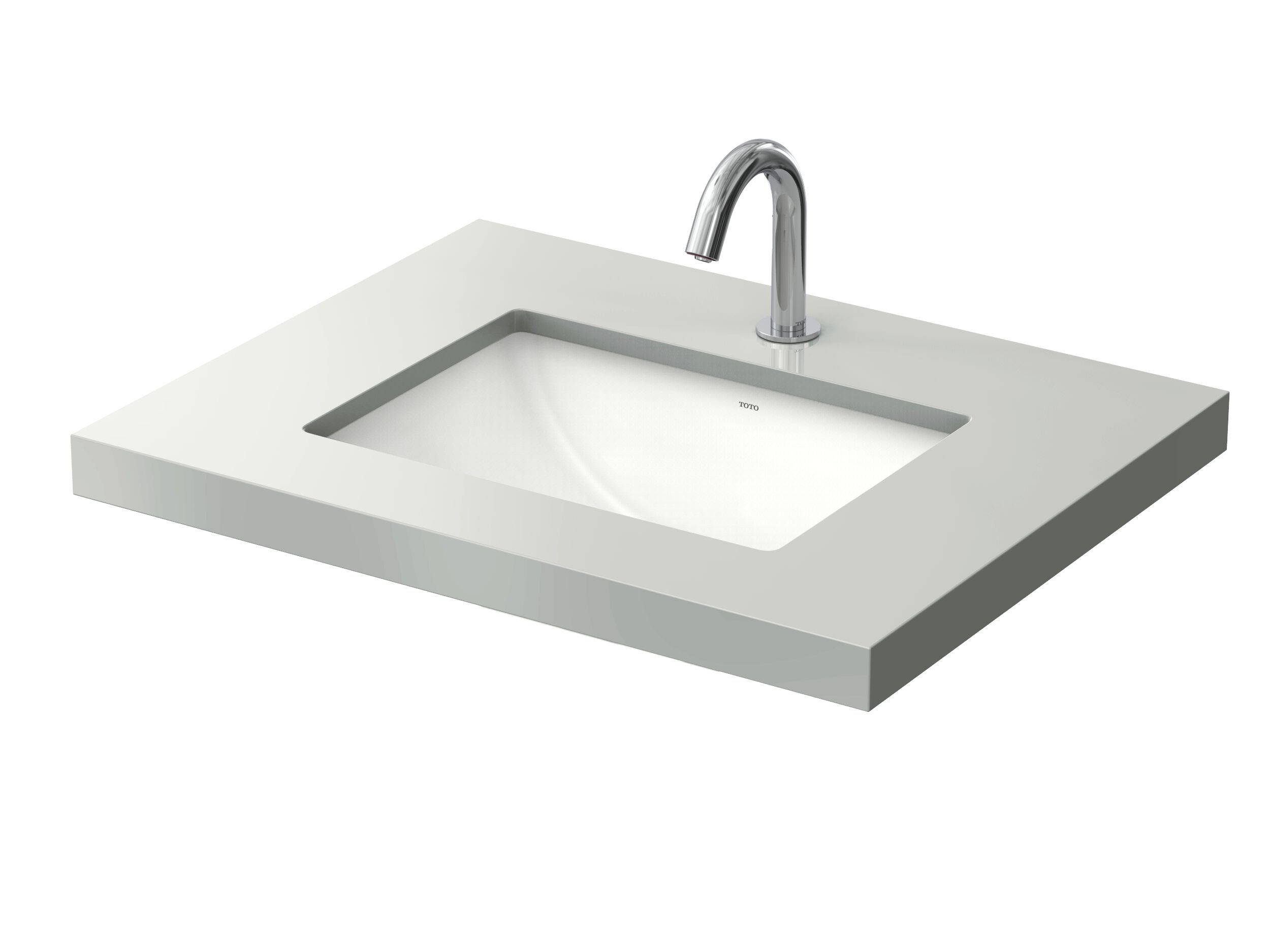 Керамическая раковина с утопленным под столом прямоугольная раковина TOTO WU LW1535Y / LW1536Y ARCH-00104670 - Вид №2
