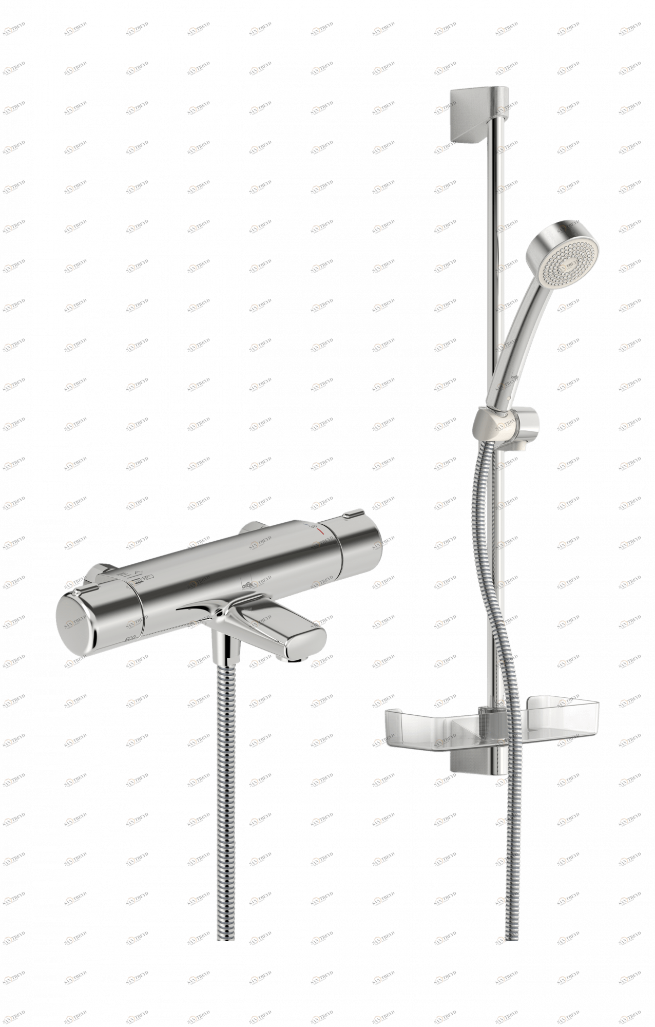 Oras 7448 Cмеситель для душа с душевым комплектом 7448 Nova Хром 