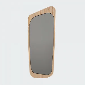 Зеркало настенное большое коричневое шпон Woodi WOODI ДИЗАЙНЕРСКИЕ 00-3966347 Бежевый;коричневый