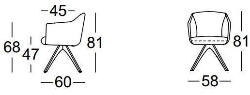 Rolf Benz Кожаное кресло на эстакаде с подлокотниками sun-id-1508399 - Вид №2