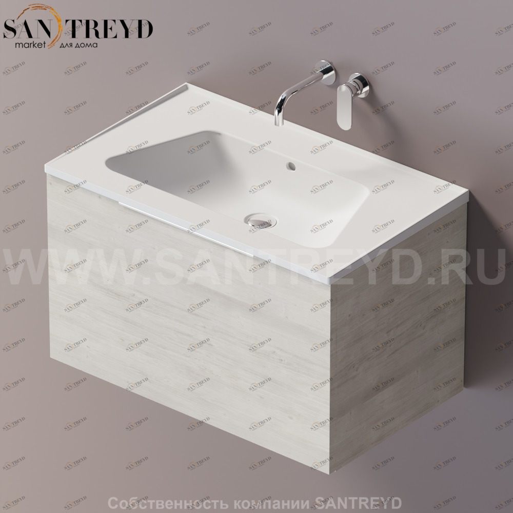 Flaminia BLOOM Тумба под раковину 85 см с 1 ящиком BBX811.WW Ceramica Flaminia