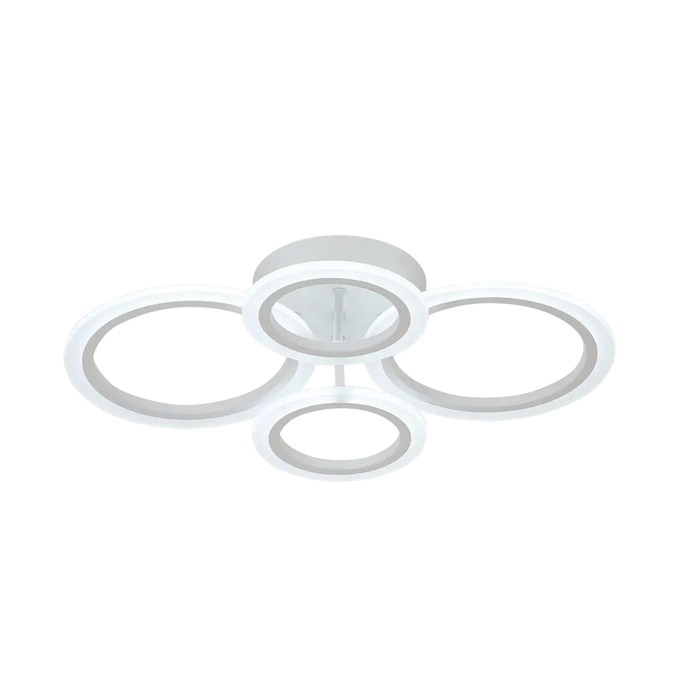 Люстра потолочная светодиодная Rudo 21200-2+2 80 Вт регулируемый белый свет 85037277 STLM-2204692 SCHAFFNER  - Вид №6