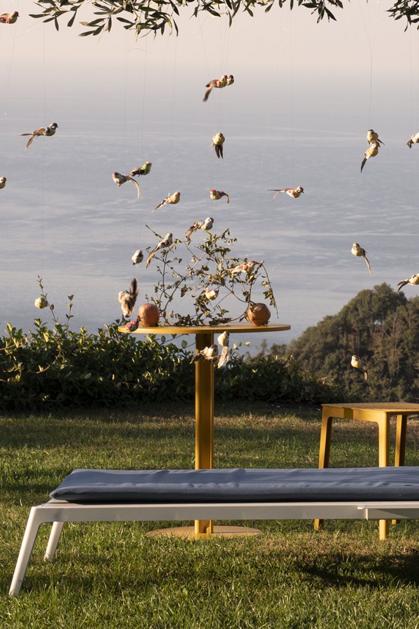 Круглый стальной стол с порошковым покрытием BABEL D ARCH-00121622 - Вид №2