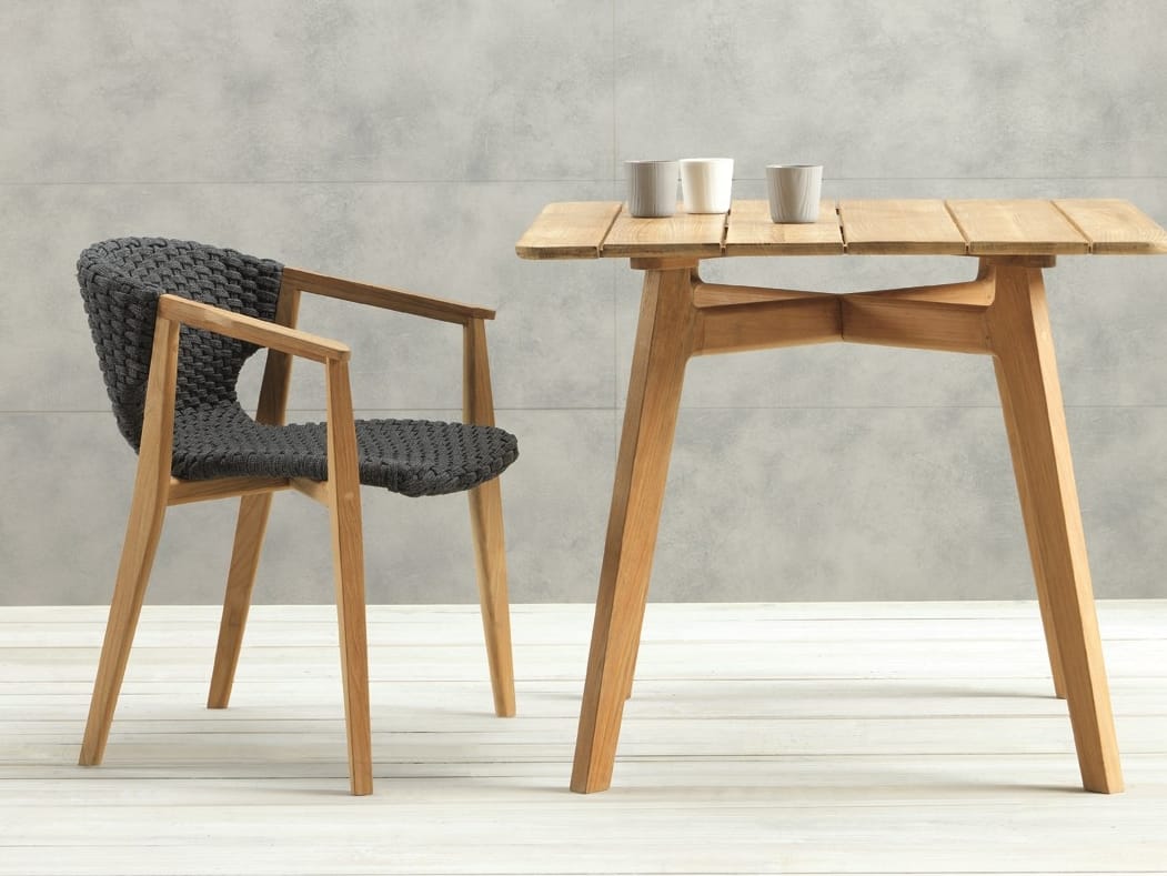 Синтетическая ткань сад стул с подлокотниками Ethimo Knit ARCH-00090954 - Вид №4