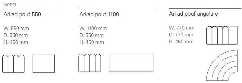 Zilio A&C Модульный тканевый пуф Arkad sun-id-1422016 - Вид №13