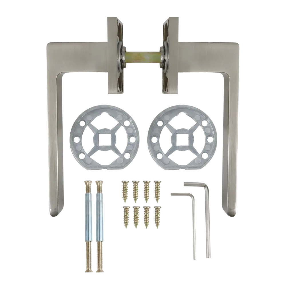 Дверные ручки EDSON EDS-147B-Q2 в цвете никель 85168744 STLM-0059353 - Вид №1