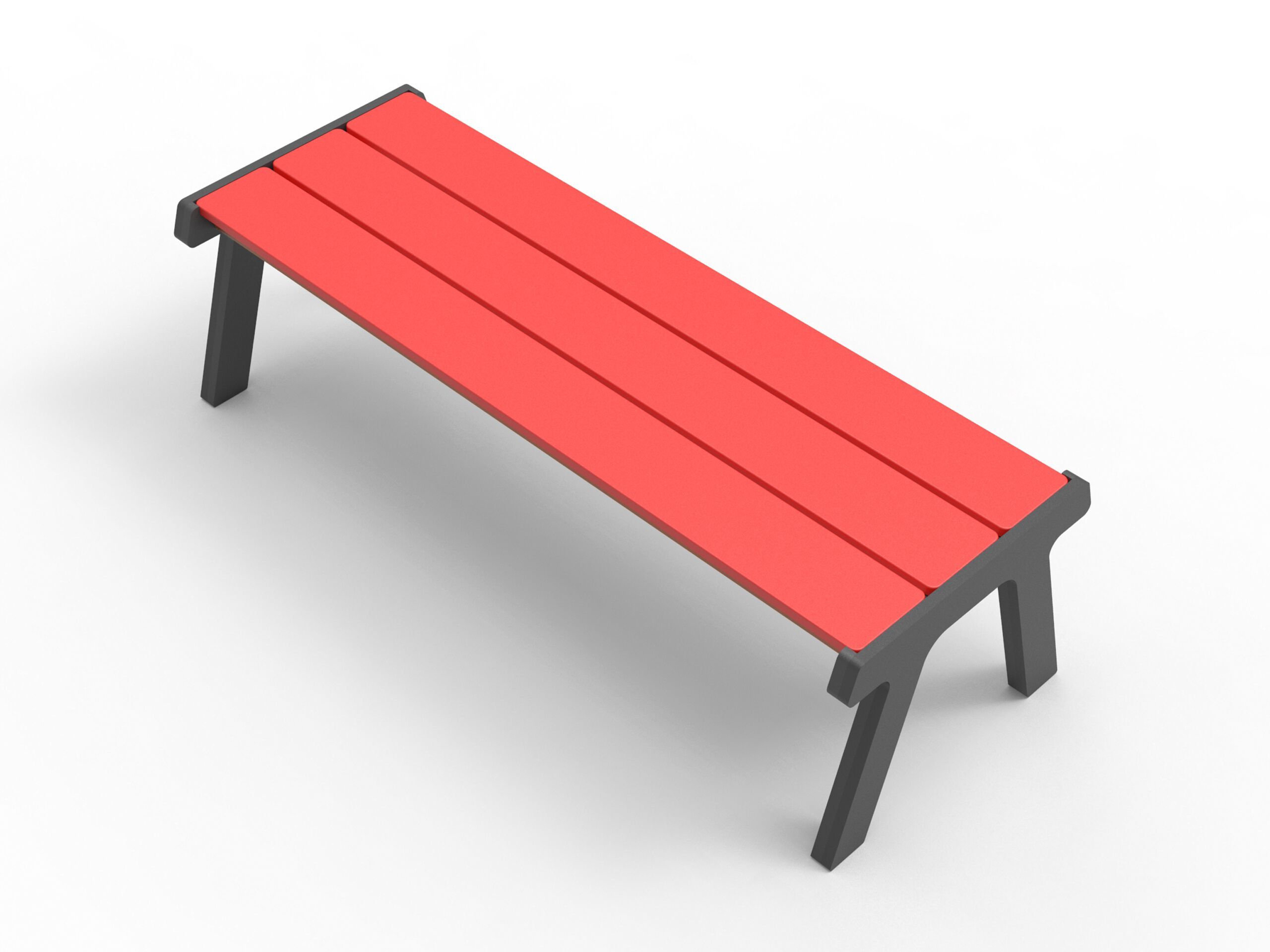 Скамейка из полиэтилена без спинки Donye MOONLIGHT ARCH-00135157 - Вид №4