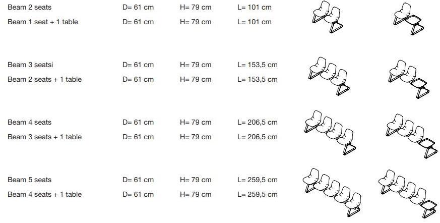 Caimi Brevetti Сиденье на балке из технополимера Kaleidos sun-id-1411245 - Вид №7